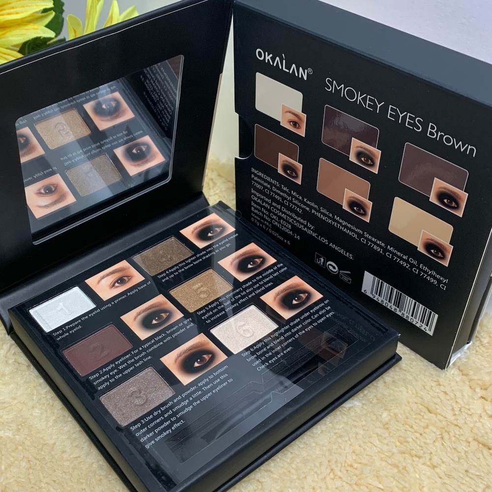 Okalan Smokey Eyes Brown Eyeshadow Authentic New - Picture 7 of 8